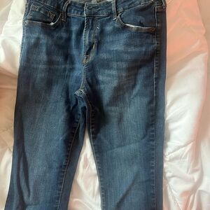 Old Navy Women's Skinny Jeans in Dark Blue Denim